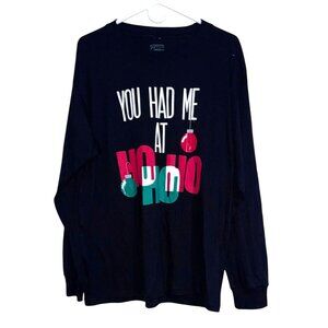 You Had Me At Ho Ho Ho Christmas Long Sleeve Shirt L